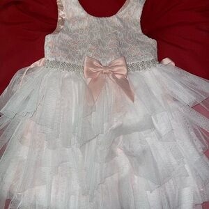 American Princess Pink and White Layered Dress